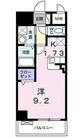 イルマーレ(ワンルーム/2階)の間取り写真