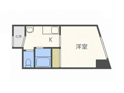 メゾン・ド・シャンブル(1K/6階)の間取り写真