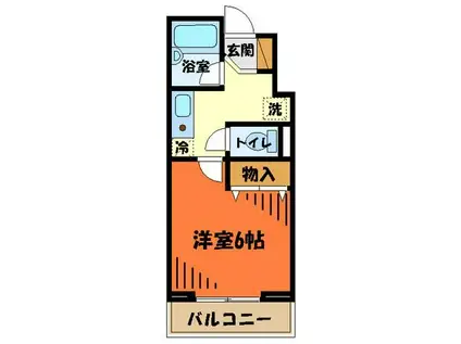 アーバン・コア・カサイ(1K/3階)の間取り写真