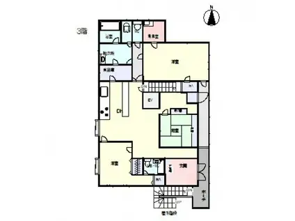 武田ビル(3LDK/3階)の間取り写真
