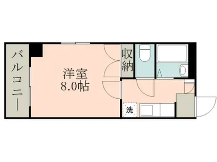 メゾンきうら(1K/4階)の間取り写真