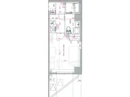 リヴシティ川崎新町(1K/3階)の間取り写真