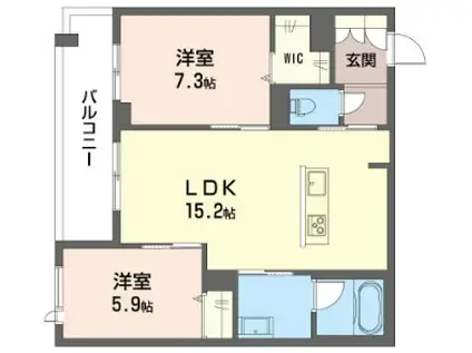 WTB大塚(2LDK/3階)の間取り写真