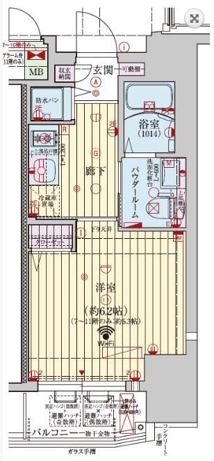ファーストフィオーレ神戸元町(1K/9階)の間取り写真