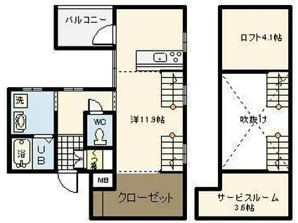 ALTE MEISTER GUELL(ワンルーム/1階)の間取り写真