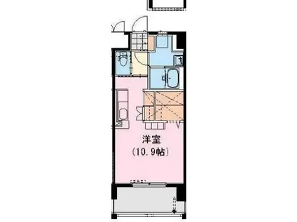 クロスワイズ神宮外苑ウエスト(ワンルーム/8階)の間取り写真