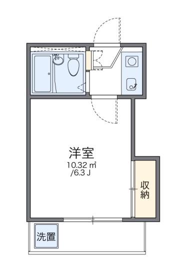 レオパレス新伊丹第2(1K/2階)の間取り写真