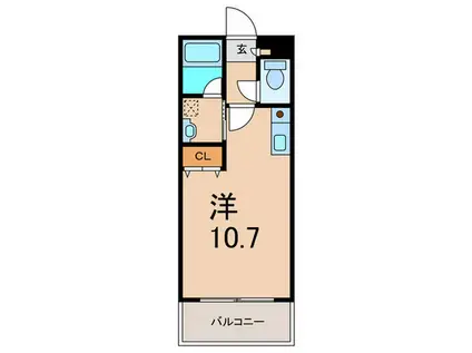 イルヴィアーレ王子(ワンルーム/5階)の間取り写真