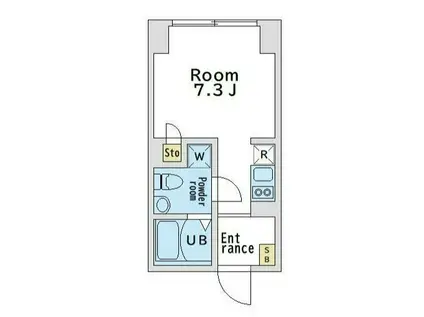 ガーデンスクエア中野(ワンルーム/4階)の間取り写真