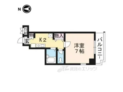 アクティ堀川(1K/5階)の間取り写真