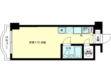 ニューライフ新宿(ワンルーム/8階)の間取り写真