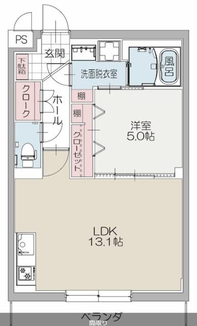 エクセレントIII(1LDK/3階)の間取り写真