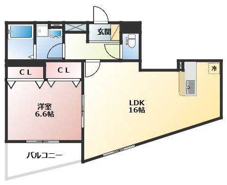 ライフアドバンス(1LDK/3階)の間取り写真