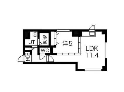 プライムアーバン大通公園I(1LDK/2階)の間取り写真