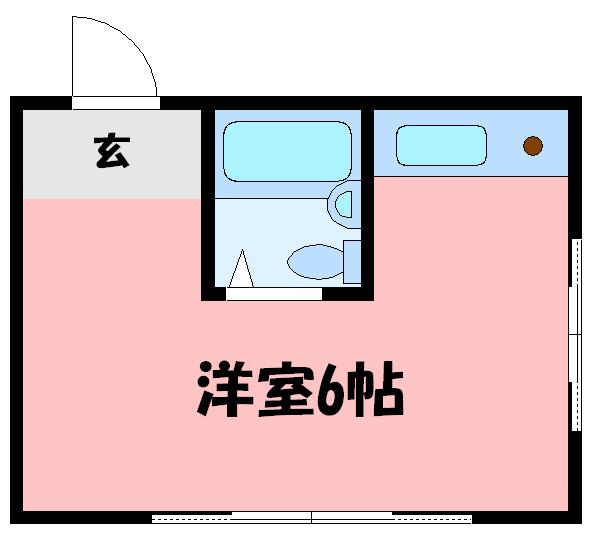 ラムール西明石(ワンルーム/5階)の間取り写真