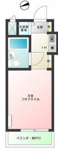 トップ早稲田(ワンルーム/3階)の間取り写真