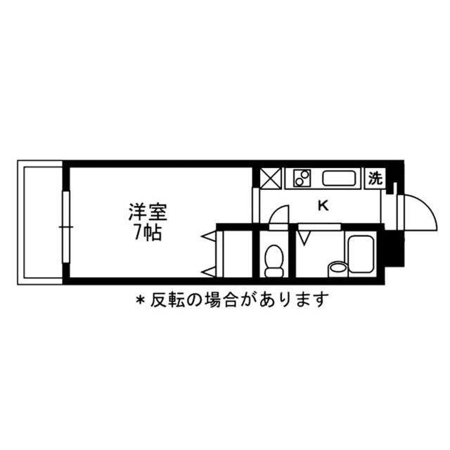 ヴァンデエピ(1K/1階)の間取り写真
