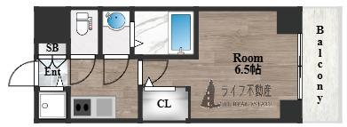 S-RESIDENCE布施AVENTRA(1K/13階)の間取り写真