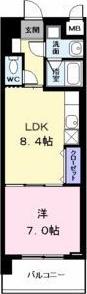 エクセレントガーデン(1LDK/3階)の間取り写真