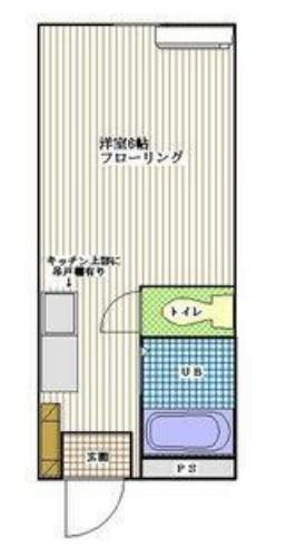 多摩セントラルビル(1K/2階)の間取り写真