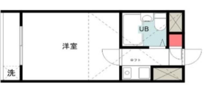 コンフォート山王(1K/2階)の間取り写真