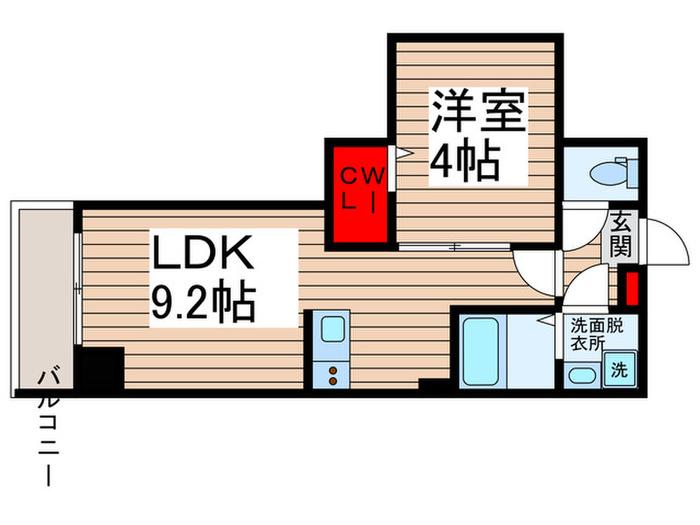BESTSTAGE豊四季I(1LDK/1階)の間取り写真