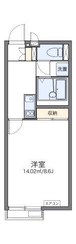 レオネクスト楓(1K/2階)の間取り写真