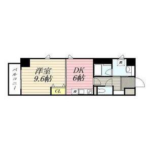 HF伏見レジデンス(1DK/4階)の間取り写真