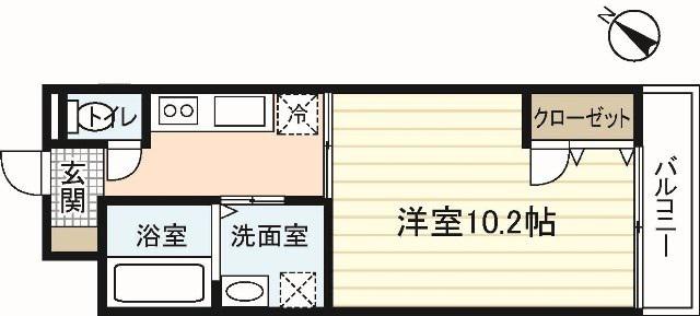SK-1ST(1K/2階)の間取り写真