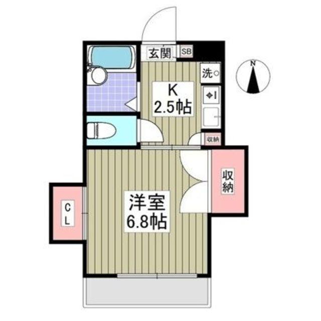 アルスビレッジ(1K/1階)の間取り写真