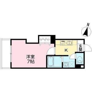 みおつくし城北(1K/2階)の間取り写真