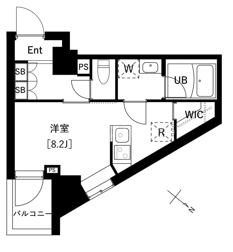 ARKMARK上池袋(ワンルーム/7階)の間取り写真