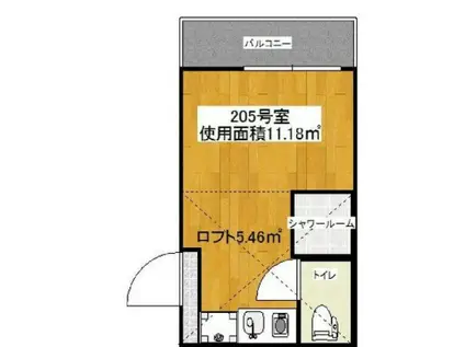 MKM江古田(ワンルーム/2階)の間取り写真
