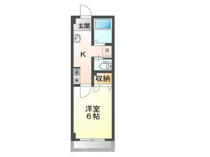 LENOX RESIDENCE(1K/1階)の間取り写真