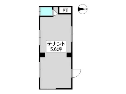 シェソワ赤山(ワンルーム/1階)の間取り写真