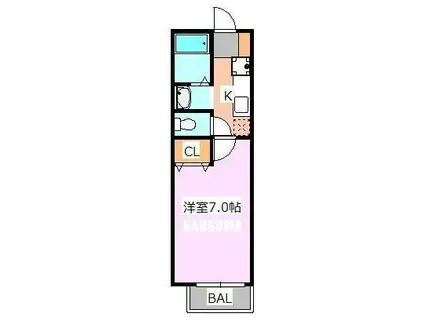 サン・グレース駒込中里(1K/1階)の間取り写真