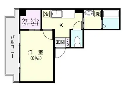 アドバンス南林寺(1K/4階)の間取り写真