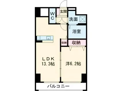 アマルフィーノ(1LDK/8階)の間取り写真