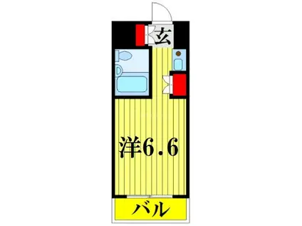 第52新井ビル(ワンルーム/6階)の間取り写真