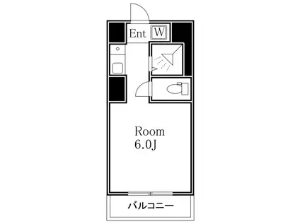 トップ恵比寿(ワンルーム/5階)の間取り写真