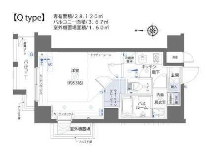 ZOOM板橋大山(1K/2階)の間取り写真
