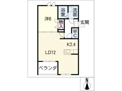 TROIS GLYCINE III(1LDK/3階)の間取り写真