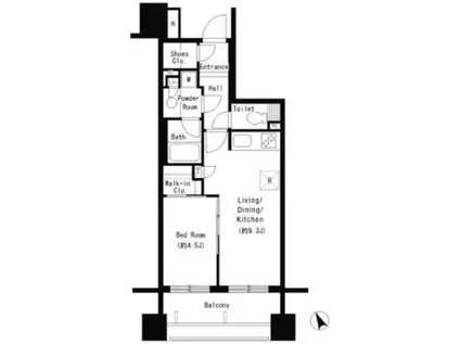 パークアクシス大塚(1LDK/10階)の間取り写真