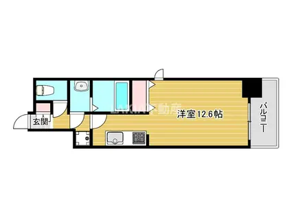 クレストコート高津(1K/5階)の間取り写真