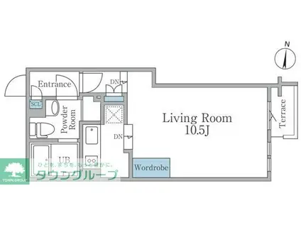 PARK SQUARE明大前(ワンルーム/1階)の間取り写真