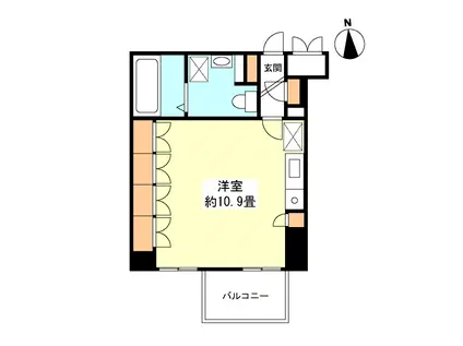 グランカーサ新宿御苑(ワンルーム/4階)の間取り写真