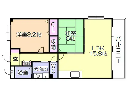 R-BLD03(2LDK/2階)の間取り写真