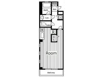 グリーンアベニュー関町(ワンルーム/2階)の間取り写真