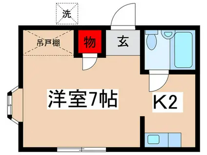 サンハイツ(1K/2階)の間取り写真