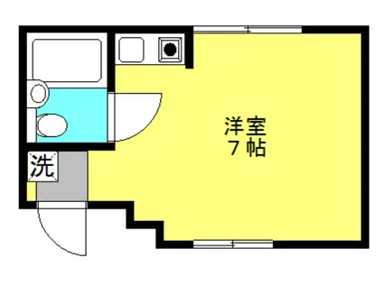 ルナハイツ(ワンルーム/3階)の間取り写真